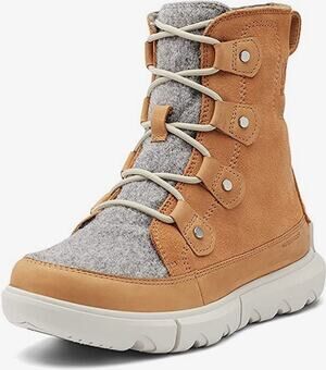 Sorel Tan + Grey Explorer II Joan Waterproof Boots Size 8 Outdoor Snow